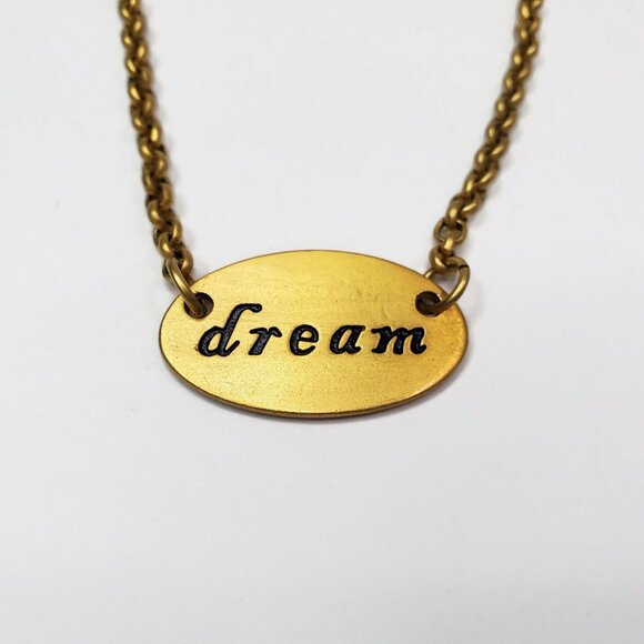 Cynthia Garrett Dream Matte Gold Tone Chain Necklace Made In India 18" - Picture 2 of 5